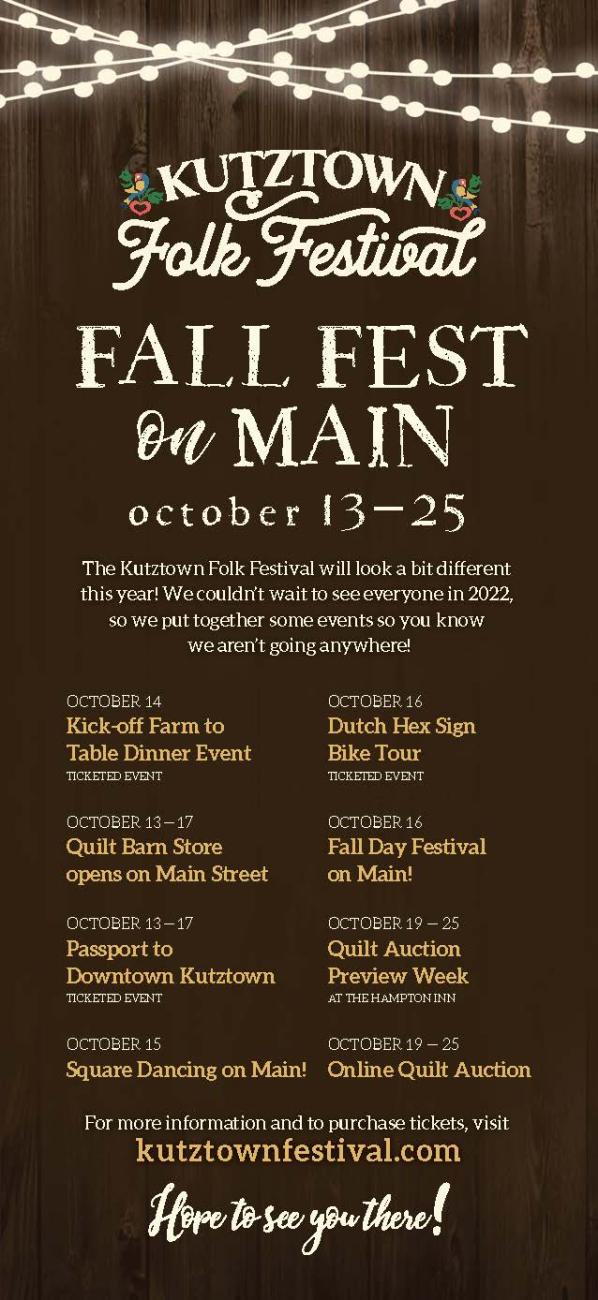 Kutztown Folk Festival Flyer